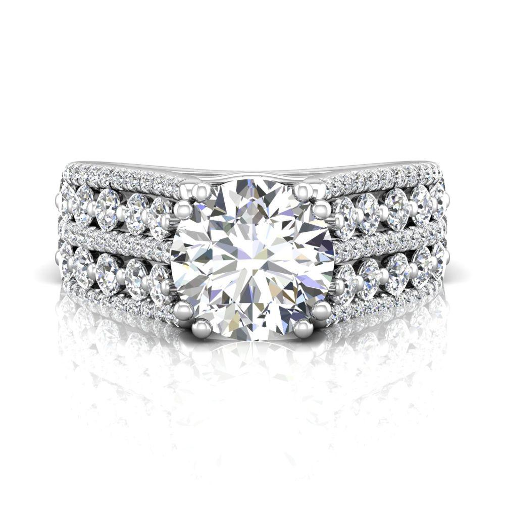 Vincents Fine Jewelry | Martin Flyer | Shared Prong Wide Remount