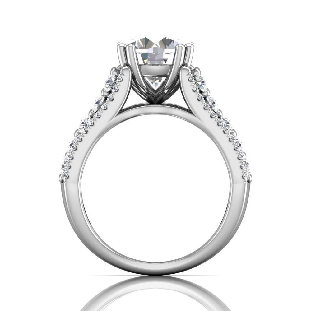 Vincents Fine Jewelry | Martin Flyer | Shared Prong Wide Remount