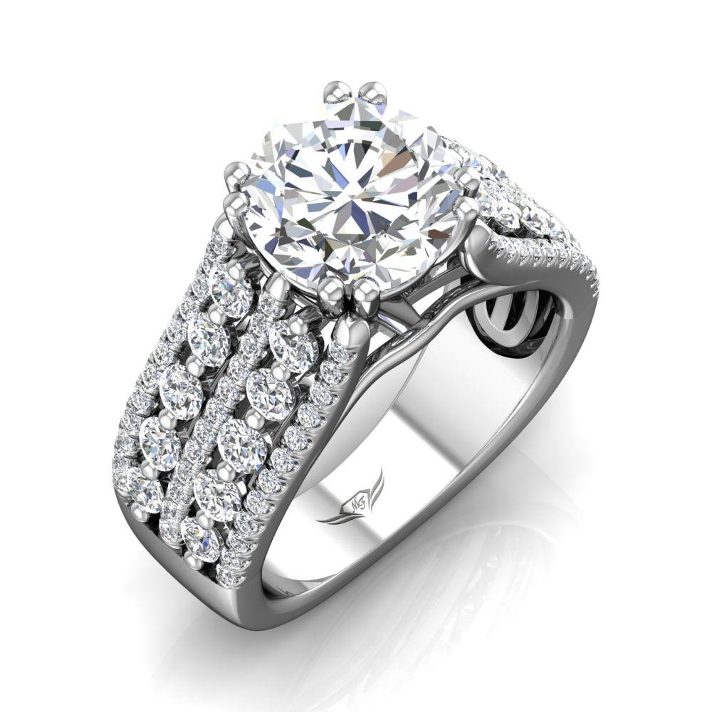 Vincents Fine Jewelry | Martin Flyer | Shared Prong Wide Remount