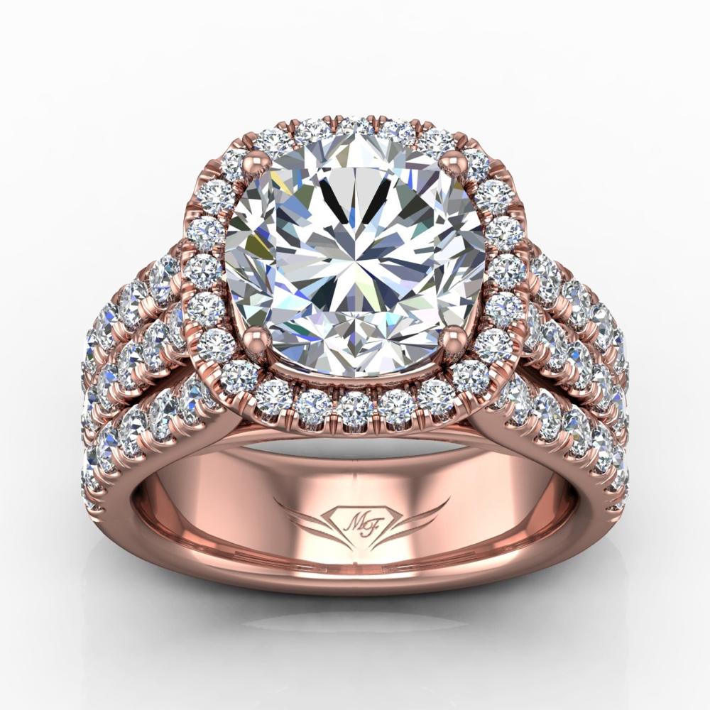 Vincents Fine Jewelry | Martin Flyer | Cutdown Micropave Split Shank Remount