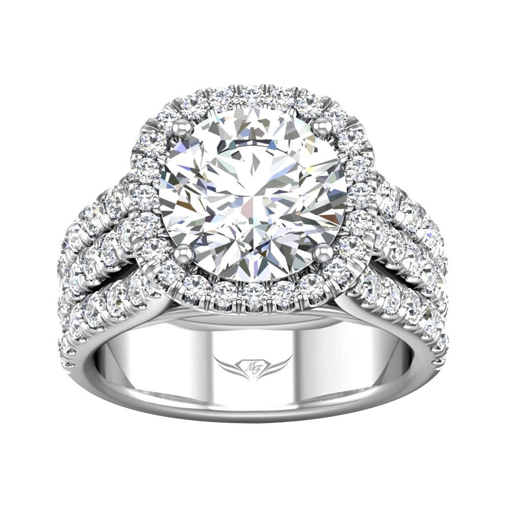 Vincents Fine Jewelry | Martin Flyer | Cutdown Micropave Split Shank Remount