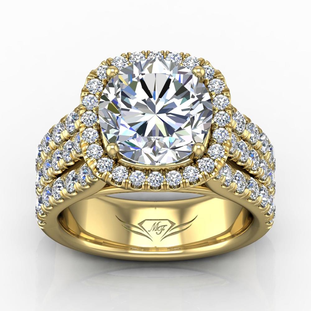 Vincents Fine Jewelry | Martin Flyer | Cutdown Micropave Split Shank Remount