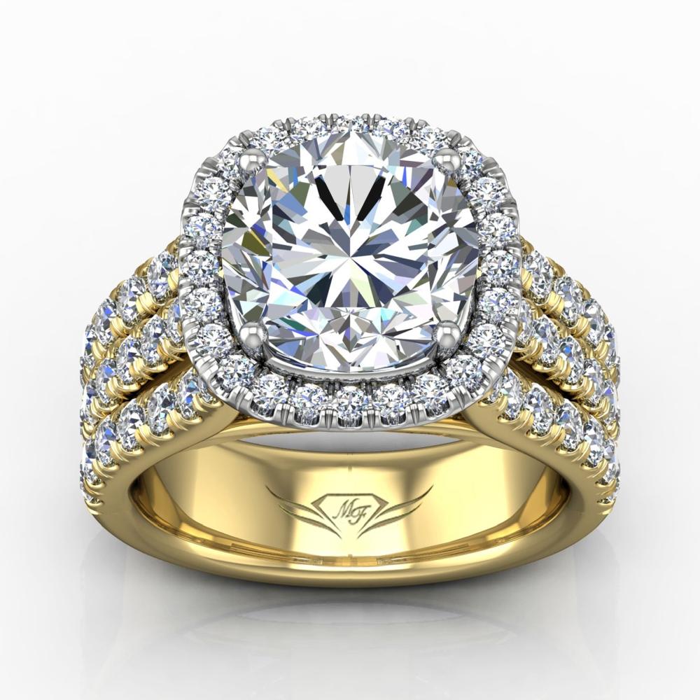 Vincents Fine Jewelry | Martin Flyer | Cutdown Micropave Split Shank Remount