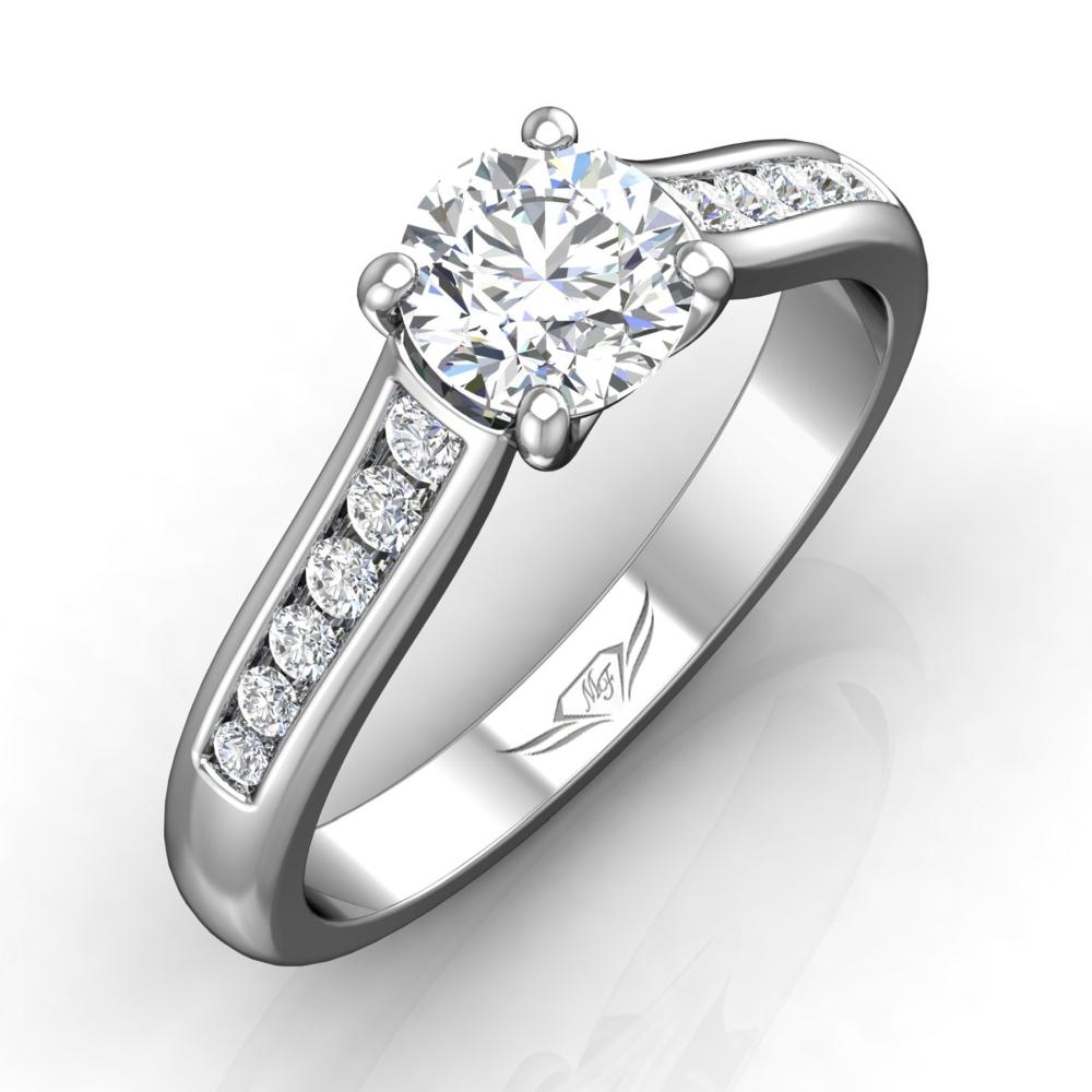 Vincents Fine Jewelry | Martin Flyer | Channel Engagement Ring