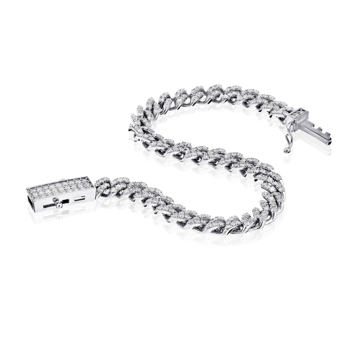 Diamond Link Bar Bracelet