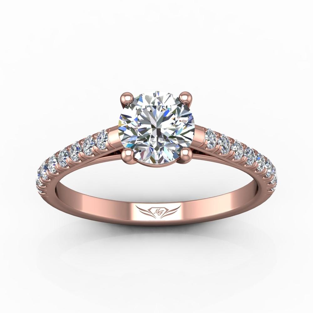 Vincents Fine Jewelry | Martin Flyer | Cutdown Micropave Engagement Ring