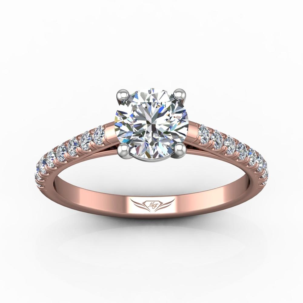 Vincents Fine Jewelry | Martin Flyer | Cutdown Micropave Engagement Ring