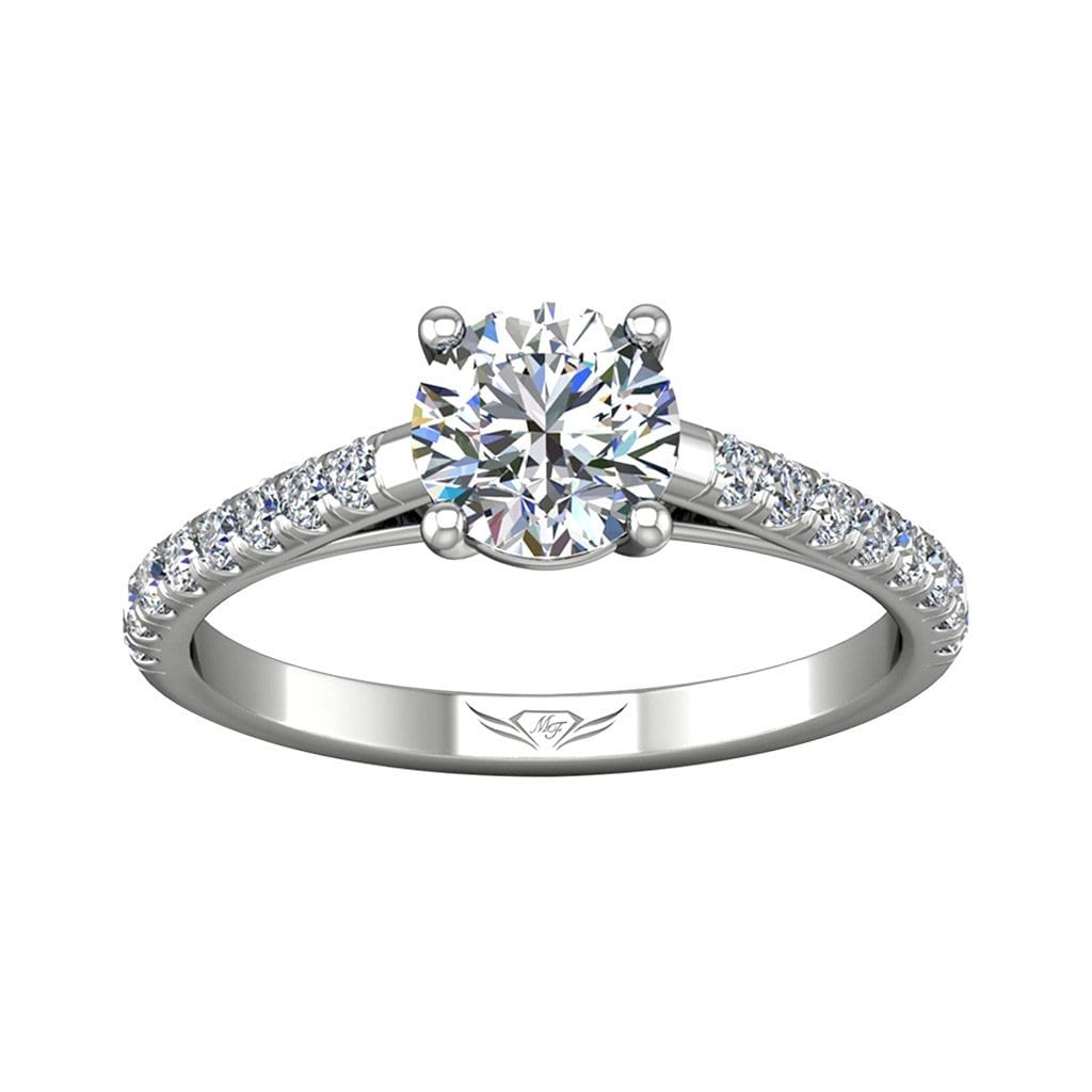 Vincents Fine Jewelry | Martin Flyer | Cutdown Micropave Engagement Ring