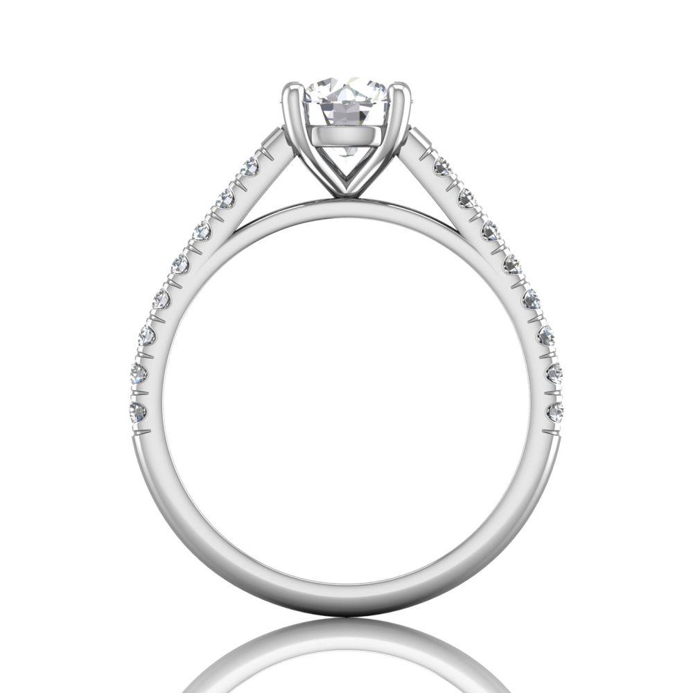 Vincents Fine Jewelry | Martin Flyer | Cutdown Micropave Engagement Ring