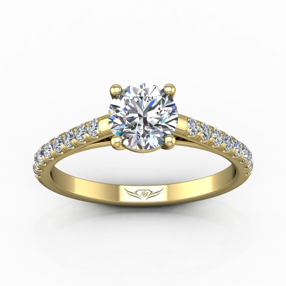 Vincents Fine Jewelry | Martin Flyer | Cutdown Micropave Engagement Ring