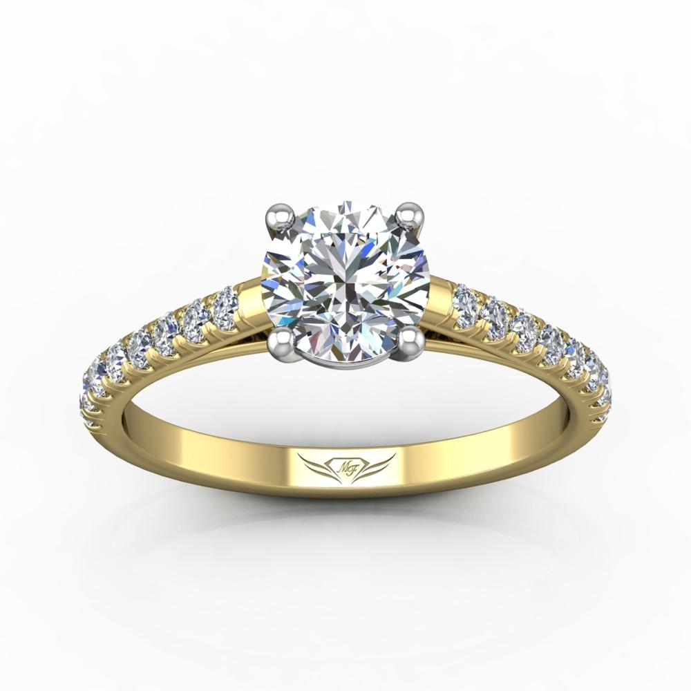 Vincents Fine Jewelry | Martin Flyer | Cutdown Micropave Engagement Ring