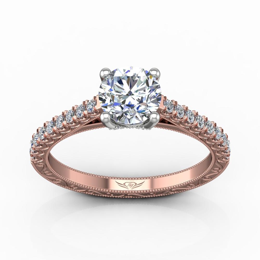 Vincents Fine Jewelry | Martin Flyer | Cutdown Micropave Engagement Ring