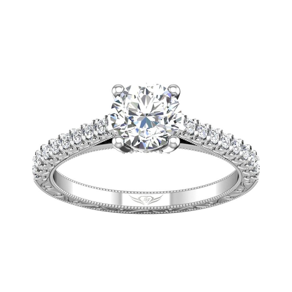 Vincents Fine Jewelry | Martin Flyer | Cutdown Micropave Engagement Ring