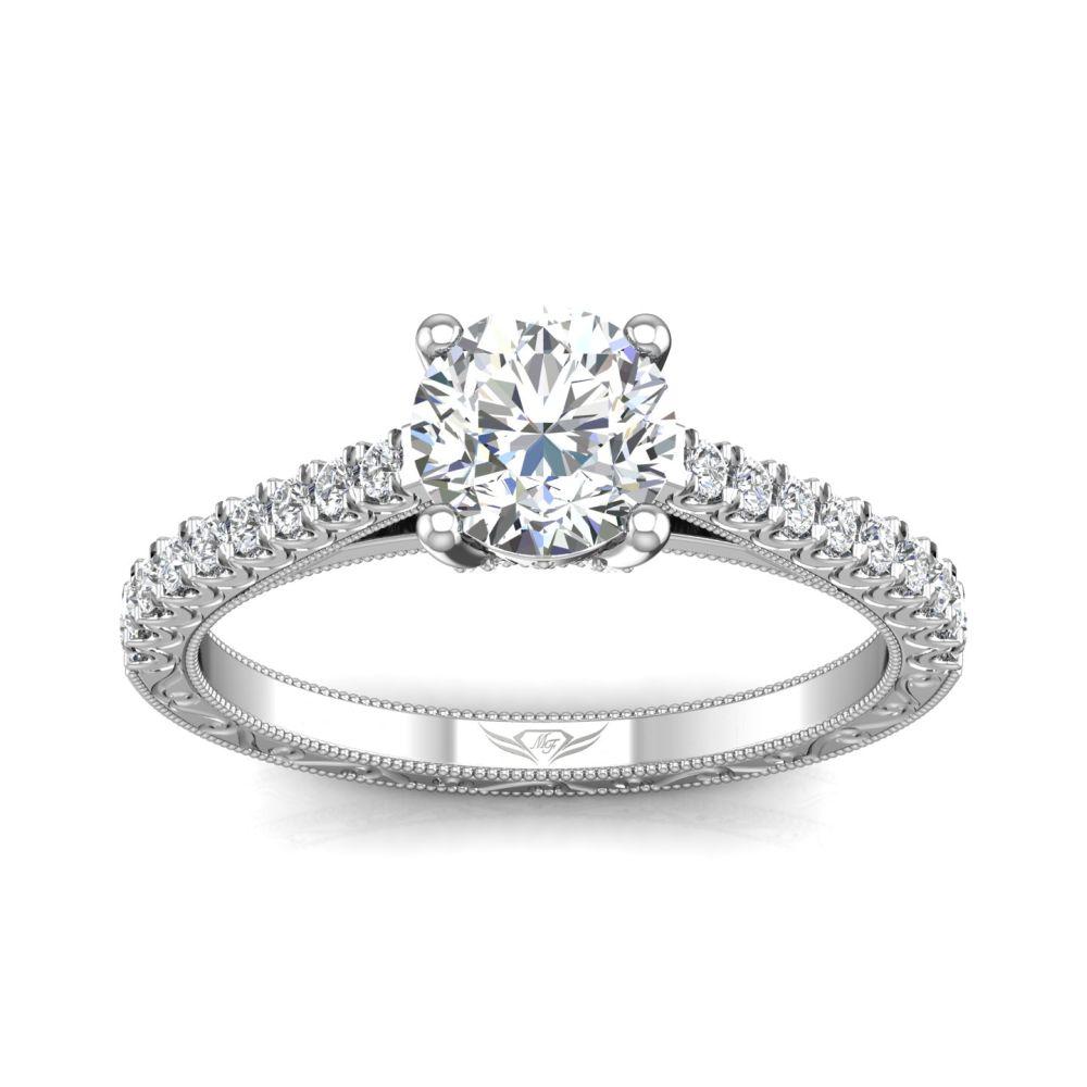 Vincents Fine Jewelry | Martin Flyer | Cutdown Micropave Engagement Ring