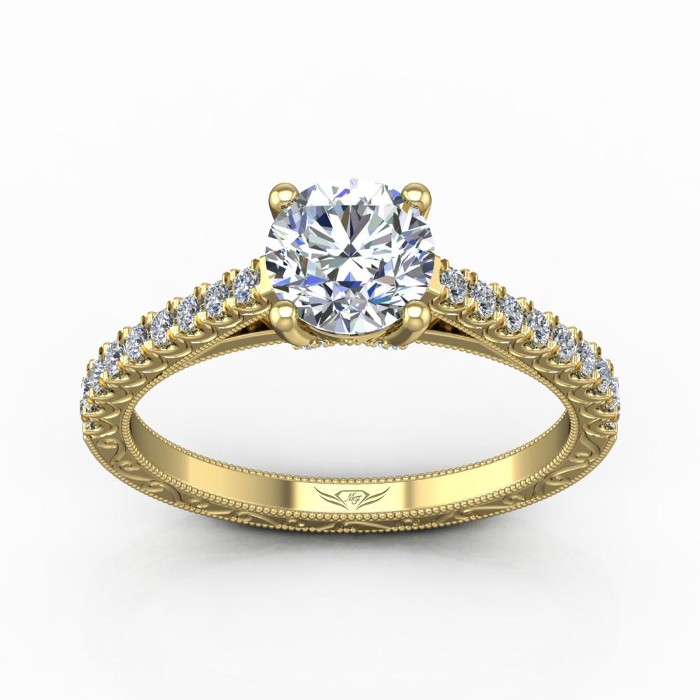 Vincents Fine Jewelry | Martin Flyer | Cutdown Micropave Engagement Ring