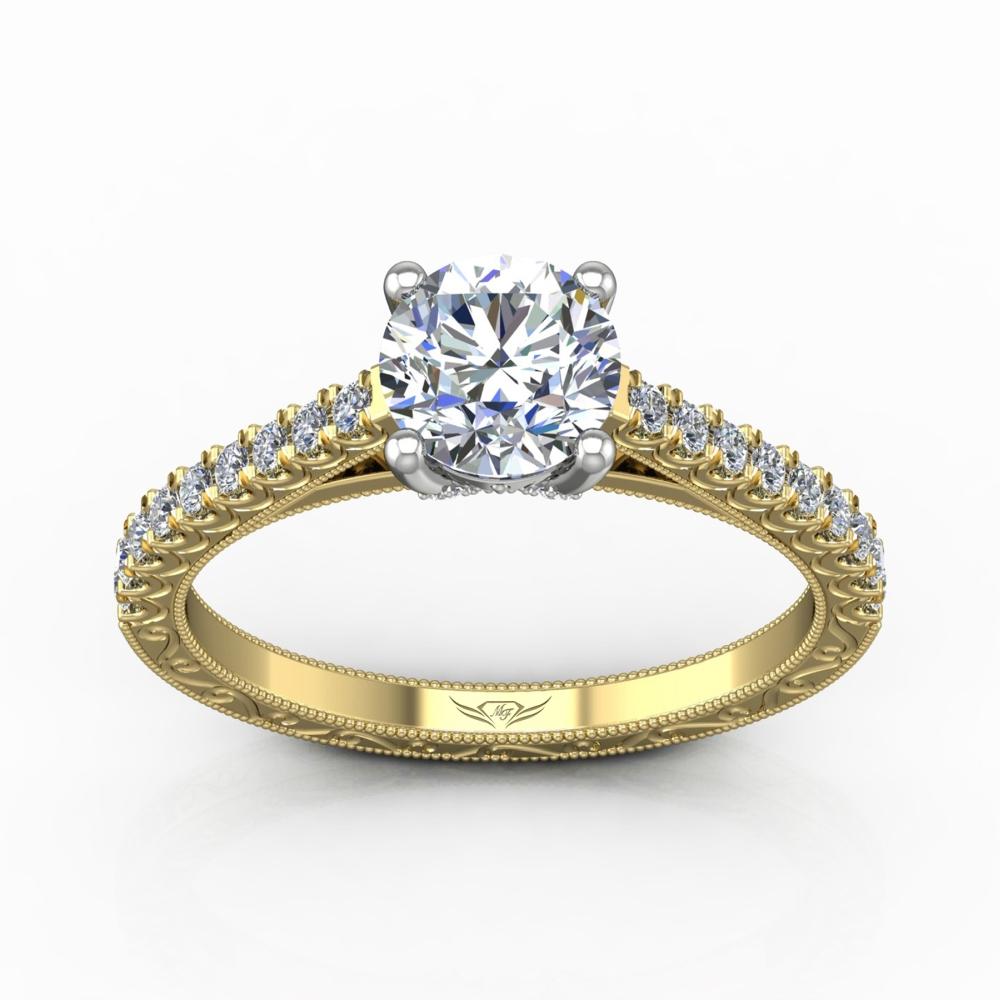 Vincents Fine Jewelry | Martin Flyer | Cutdown Micropave Engagement Ring