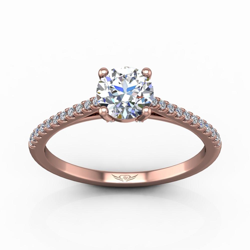 Vincents Fine Jewelry | Martin Flyer | Cutdown Micropave Engagement Ring
