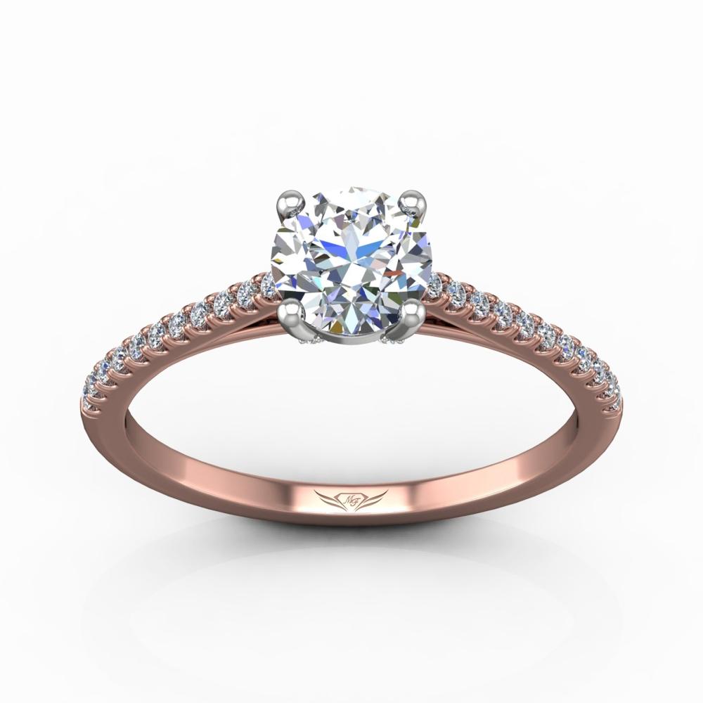 Vincents Fine Jewelry | Martin Flyer | Cutdown Micropave Engagement Ring