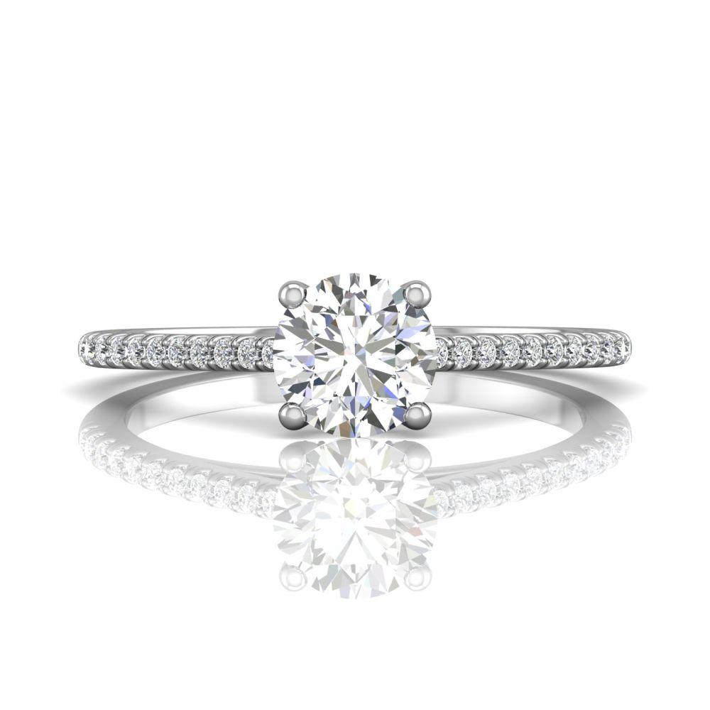 Vincents Fine Jewelry | Martin Flyer | Cutdown Micropave Engagement Ring