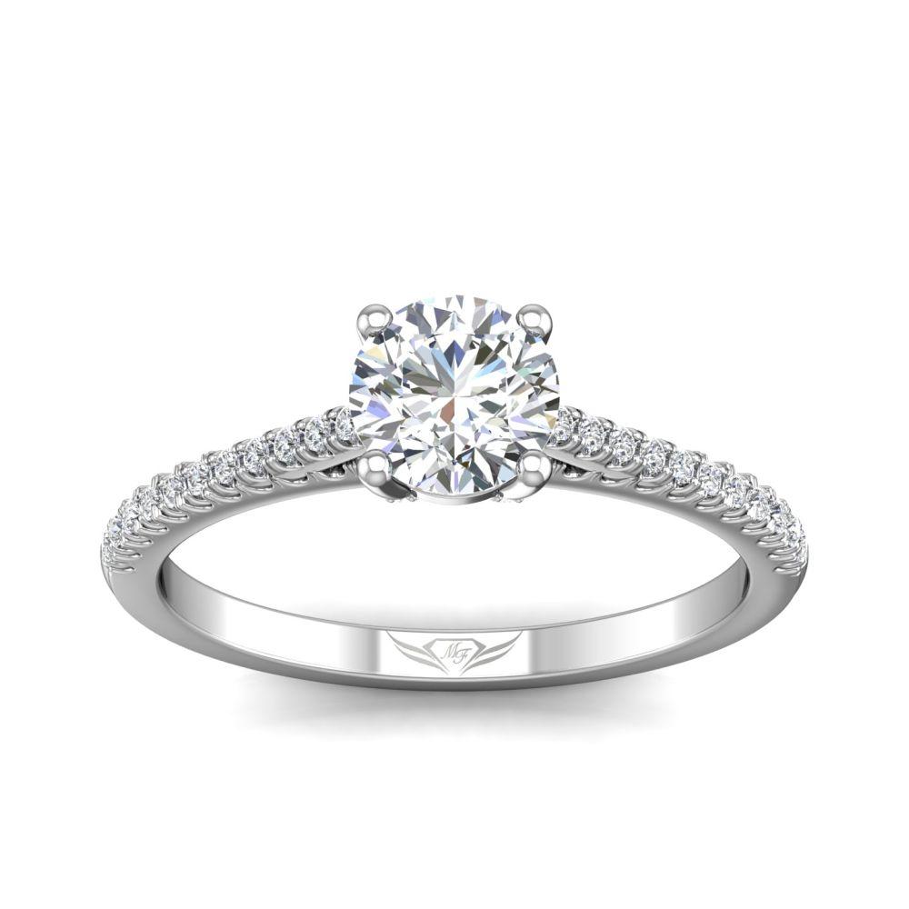 Vincents Fine Jewelry | Martin Flyer | Cutdown Micropave Engagement Ring