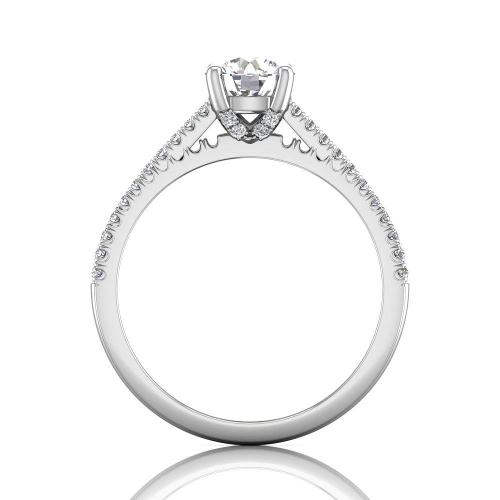 Vincents Fine Jewelry | Martin Flyer | Cutdown Micropave Engagement Ring