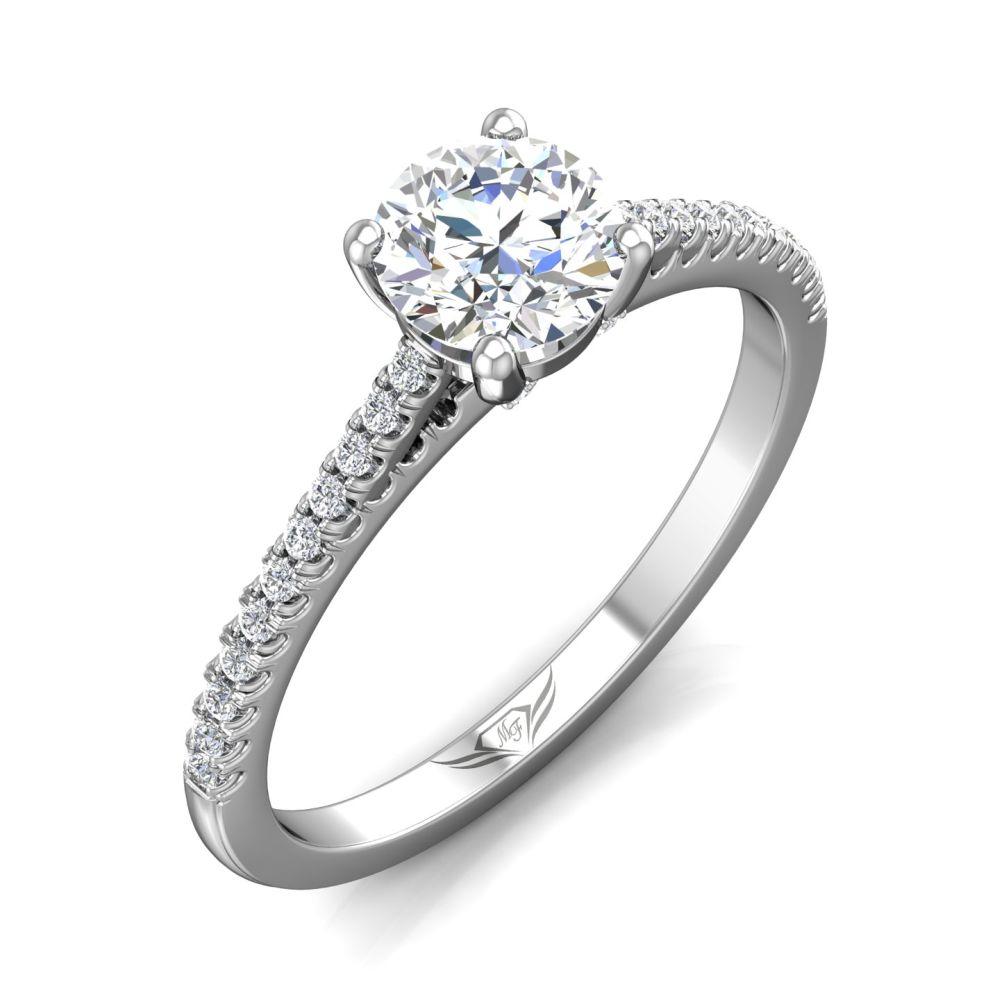 Vincents Fine Jewelry | Martin Flyer | Cutdown Micropave Engagement Ring