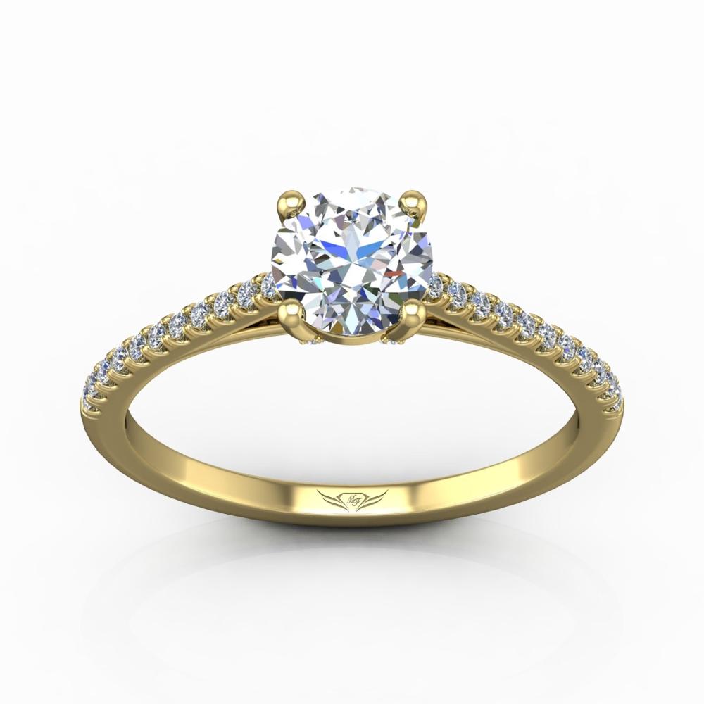 Vincents Fine Jewelry | Martin Flyer | Cutdown Micropave Engagement Ring