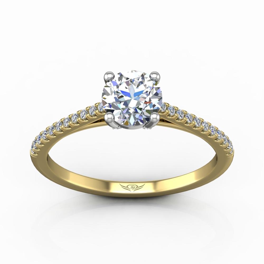 Vincents Fine Jewelry | Martin Flyer | Cutdown Micropave Engagement Ring