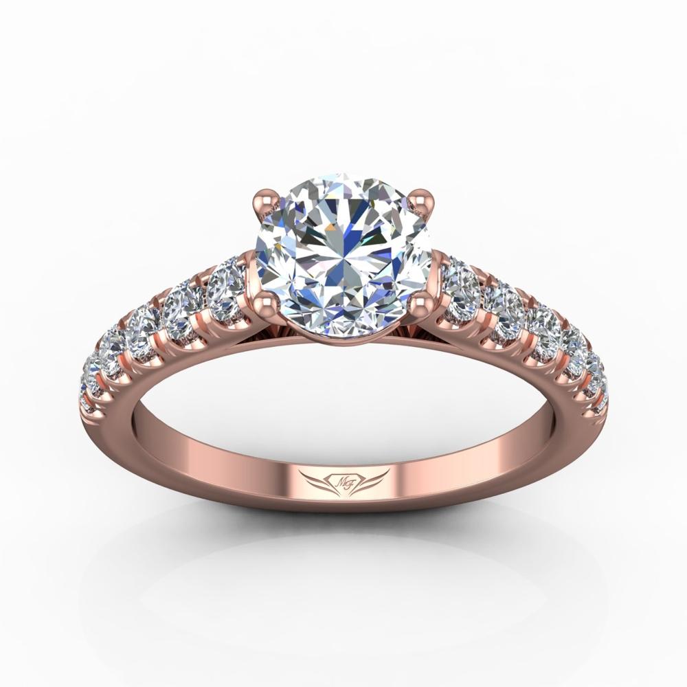 Vincents Fine Jewelry | Martin Flyer | Micropave Engagement Ring