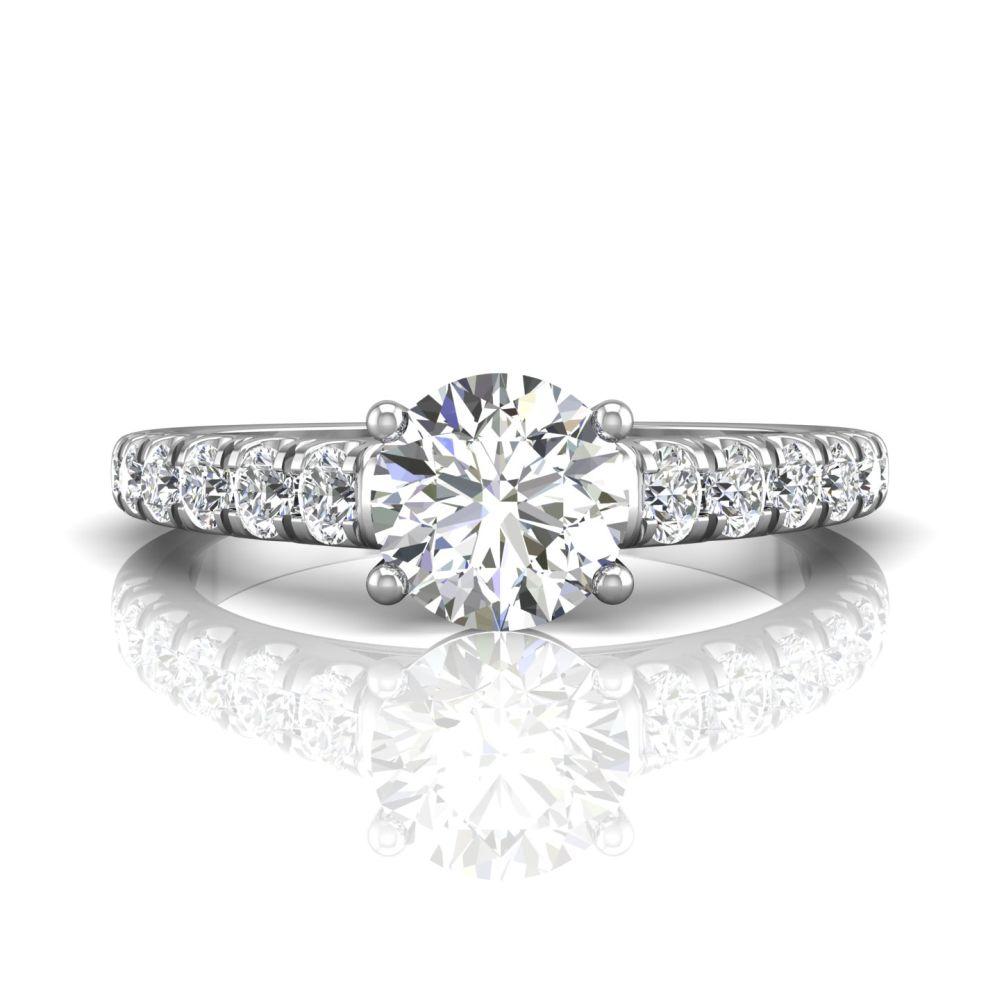 Vincents Fine Jewelry | Martin Flyer | Micropave Engagement Ring