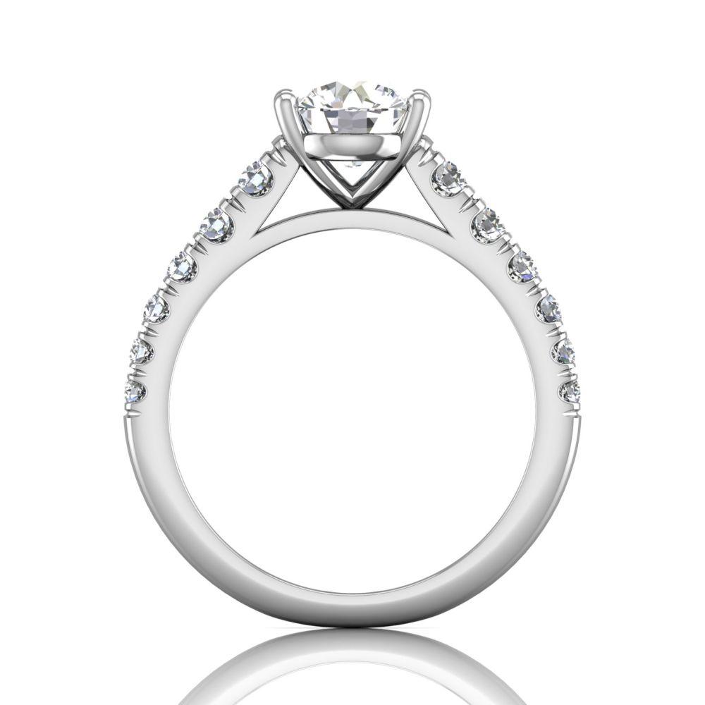 Vincents Fine Jewelry | Martin Flyer | Micropave Engagement Ring