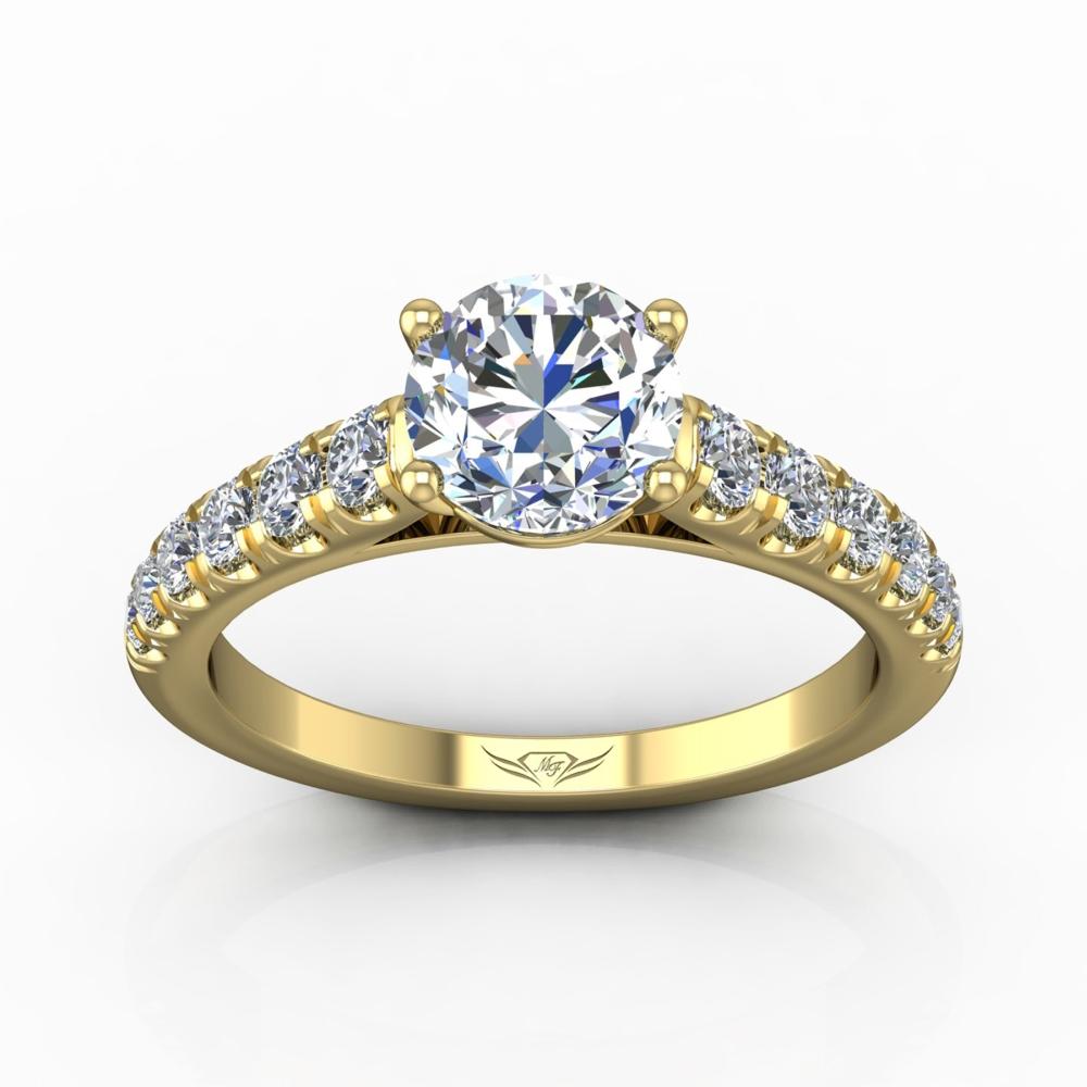Vincents Fine Jewelry | Martin Flyer | Micropave Engagement Ring