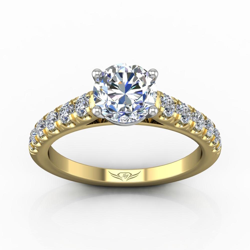 Vincents Fine Jewelry | Martin Flyer | Micropave Engagement Ring