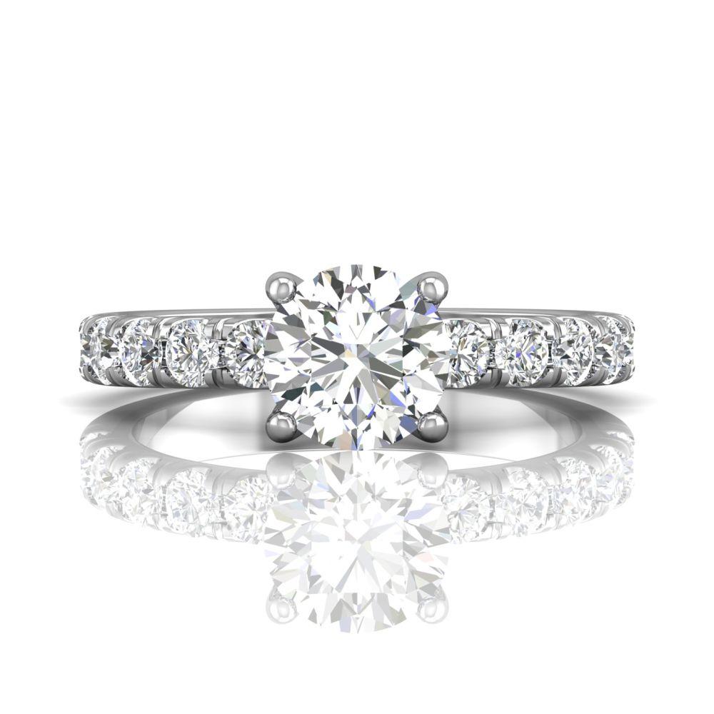 Vincents Fine Jewelry | Martin Flyer | Micropave Engagement Ring