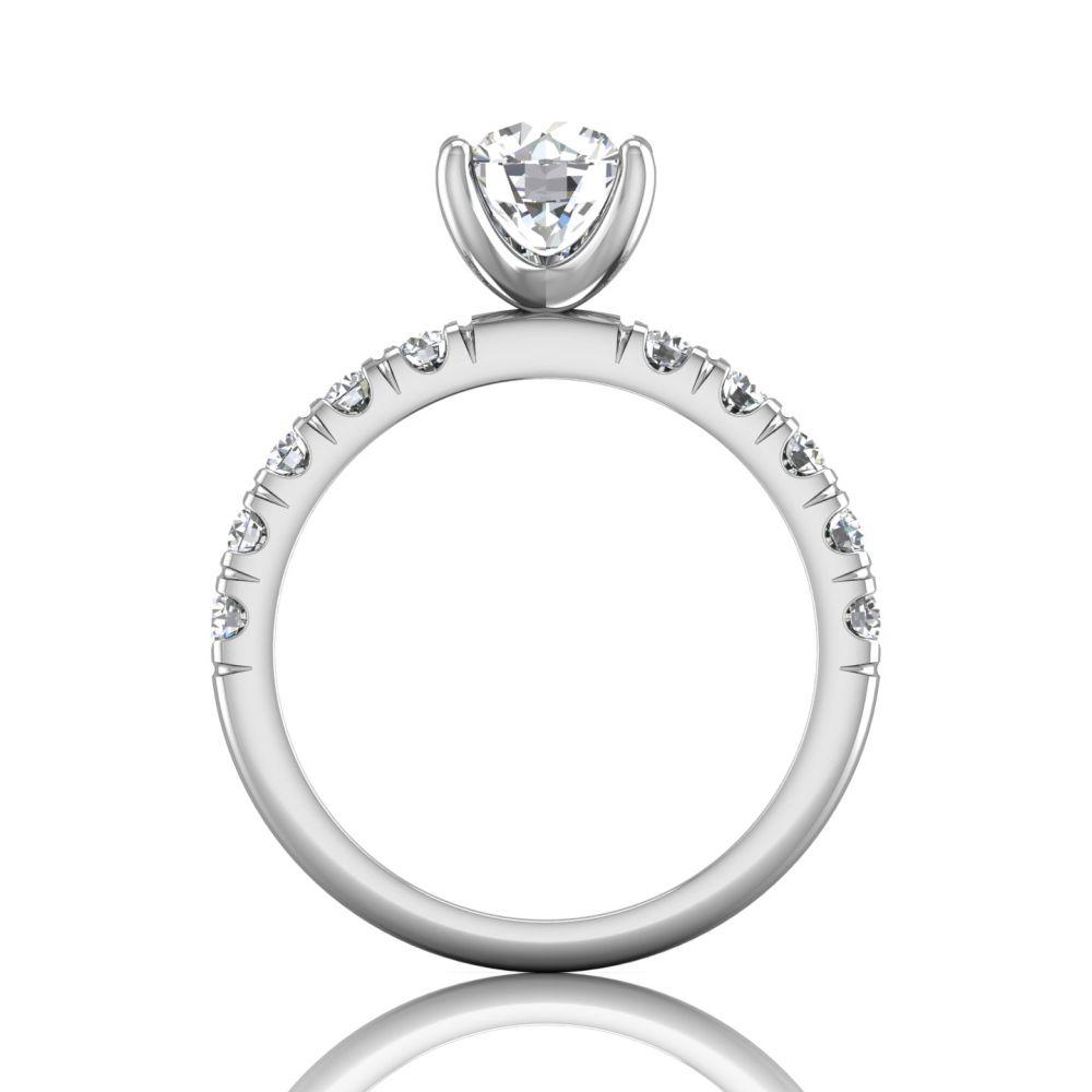 Vincents Fine Jewelry | Martin Flyer | Micropave Engagement Ring