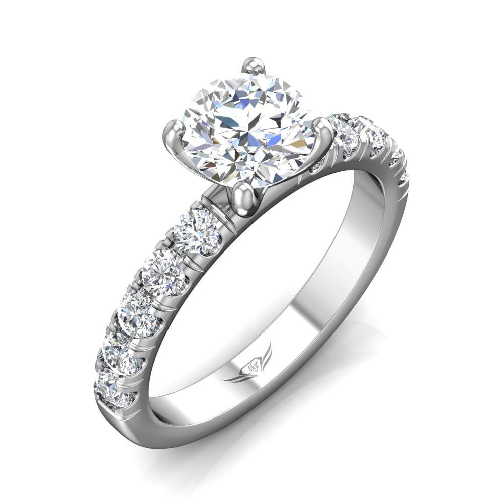 Vincents Fine Jewelry | Martin Flyer | Micropave Engagement Ring