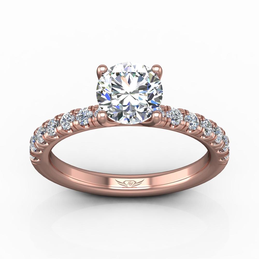 Vincents Fine Jewelry | Martin Flyer | Micropave Engagement Ring