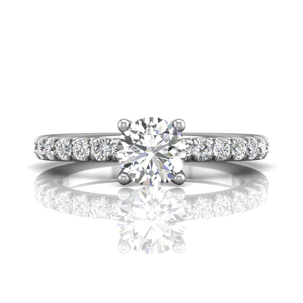 Vincents Fine Jewelry | Martin Flyer | Micropave Engagement Ring