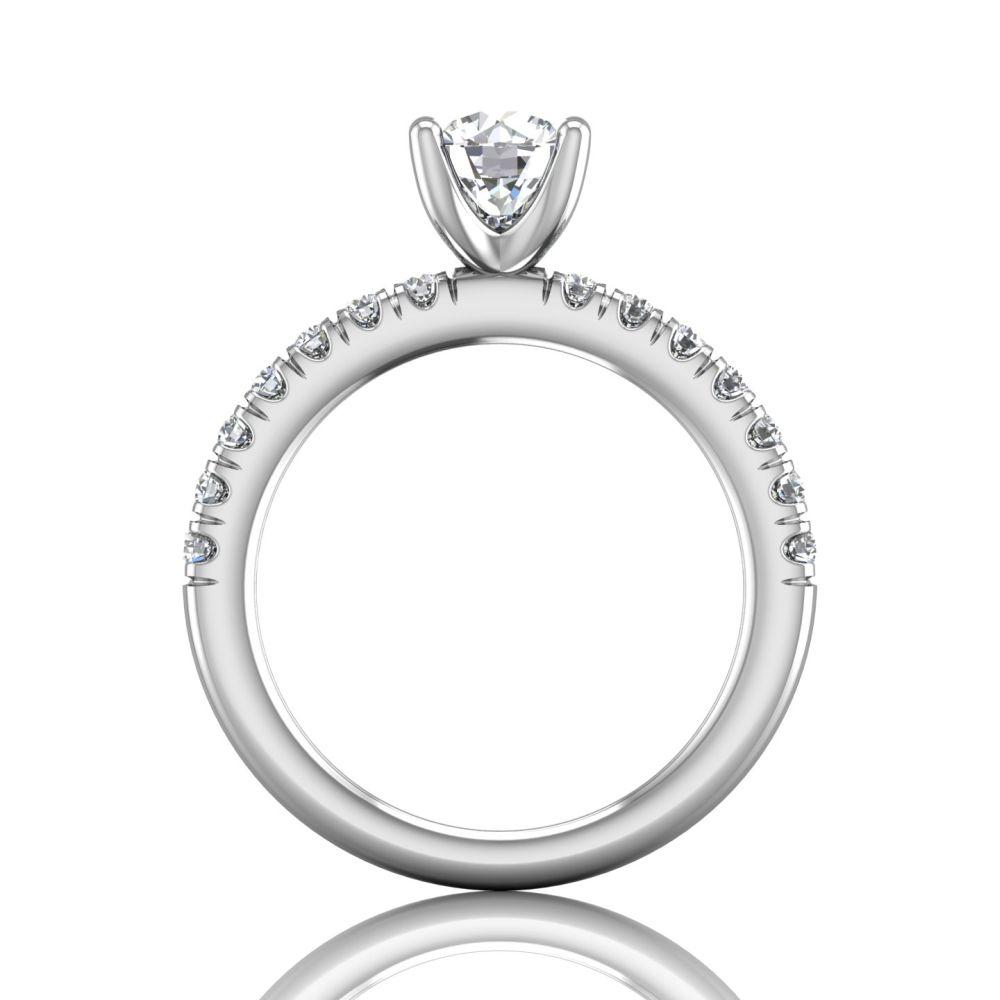 Vincents Fine Jewelry | Martin Flyer | Micropave Engagement Ring