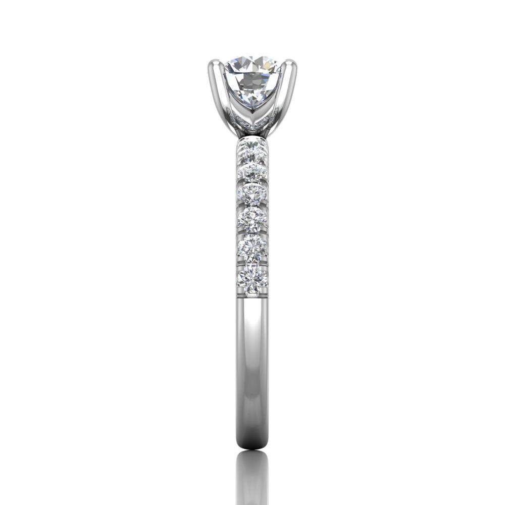 Vincents Fine Jewelry | Martin Flyer | Micropave Engagement Ring