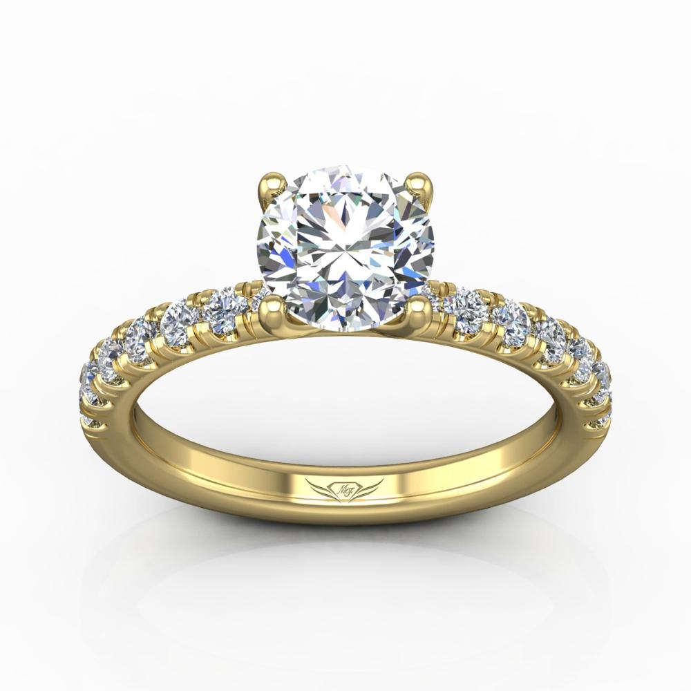 Vincents Fine Jewelry | Martin Flyer | Micropave Engagement Ring