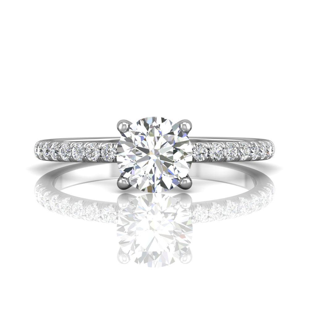 Vincents Fine Jewelry | Martin Flyer | Cutdown Micropave Engagement Ring