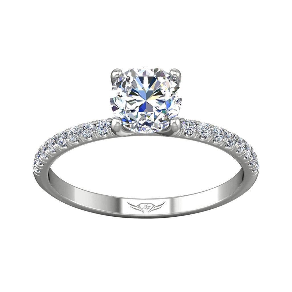 Vincents Fine Jewelry | Martin Flyer | Cutdown Micropave Engagement Ring