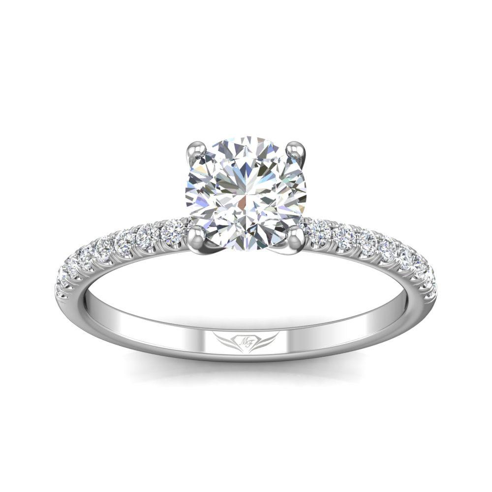 Vincents Fine Jewelry | Martin Flyer | Cutdown Micropave Engagement Ring