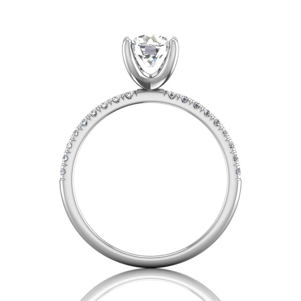 Vincents Fine Jewelry | Martin Flyer | Cutdown Micropave Engagement Ring
