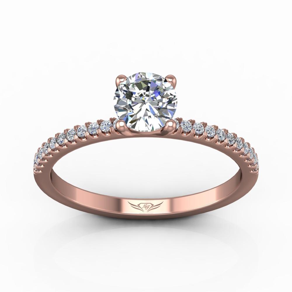 Vincents Fine Jewelry | Martin Flyer | Cutdown Micropave Engagement Ring