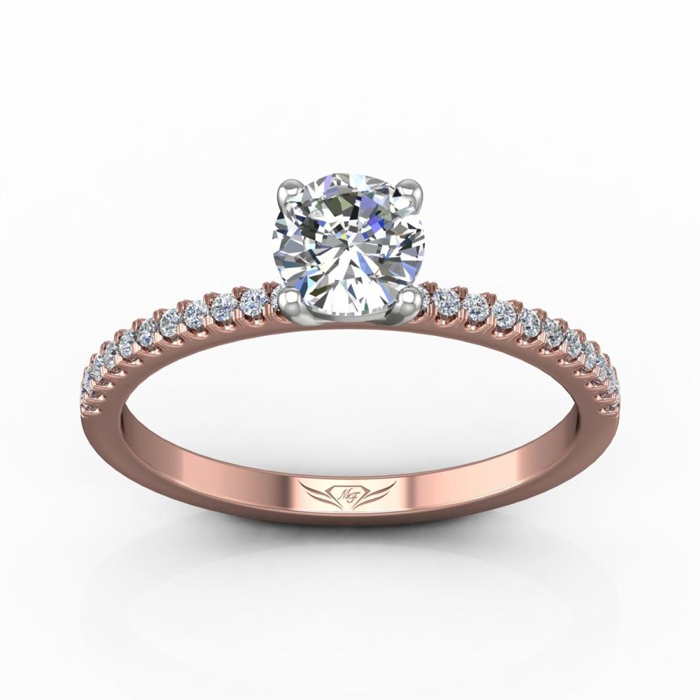 Vincents Fine Jewelry | Martin Flyer | Cutdown Micropave Engagement Ring