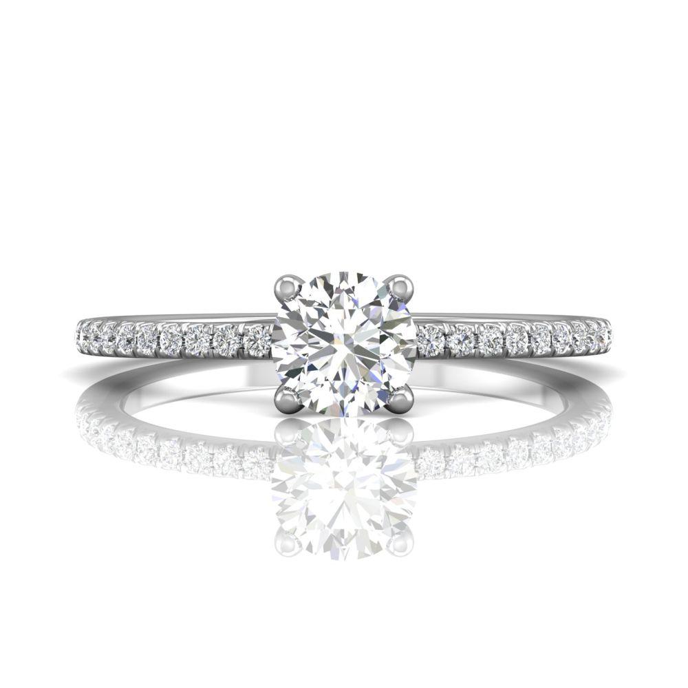 Vincents Fine Jewelry | Martin Flyer | Cutdown Micropave Engagement Ring