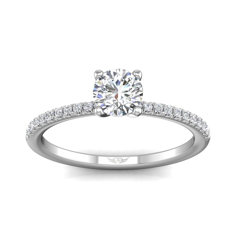 Vincents Fine Jewelry | Martin Flyer | Cutdown Micropave Engagement Ring