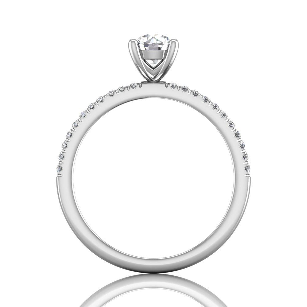 Vincents Fine Jewelry | Martin Flyer | Cutdown Micropave Engagement Ring